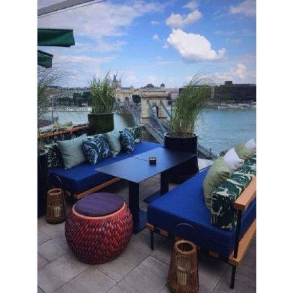 PA HPL 70x70 Black minimalist HPL (Compact) Outdoor Tabletop