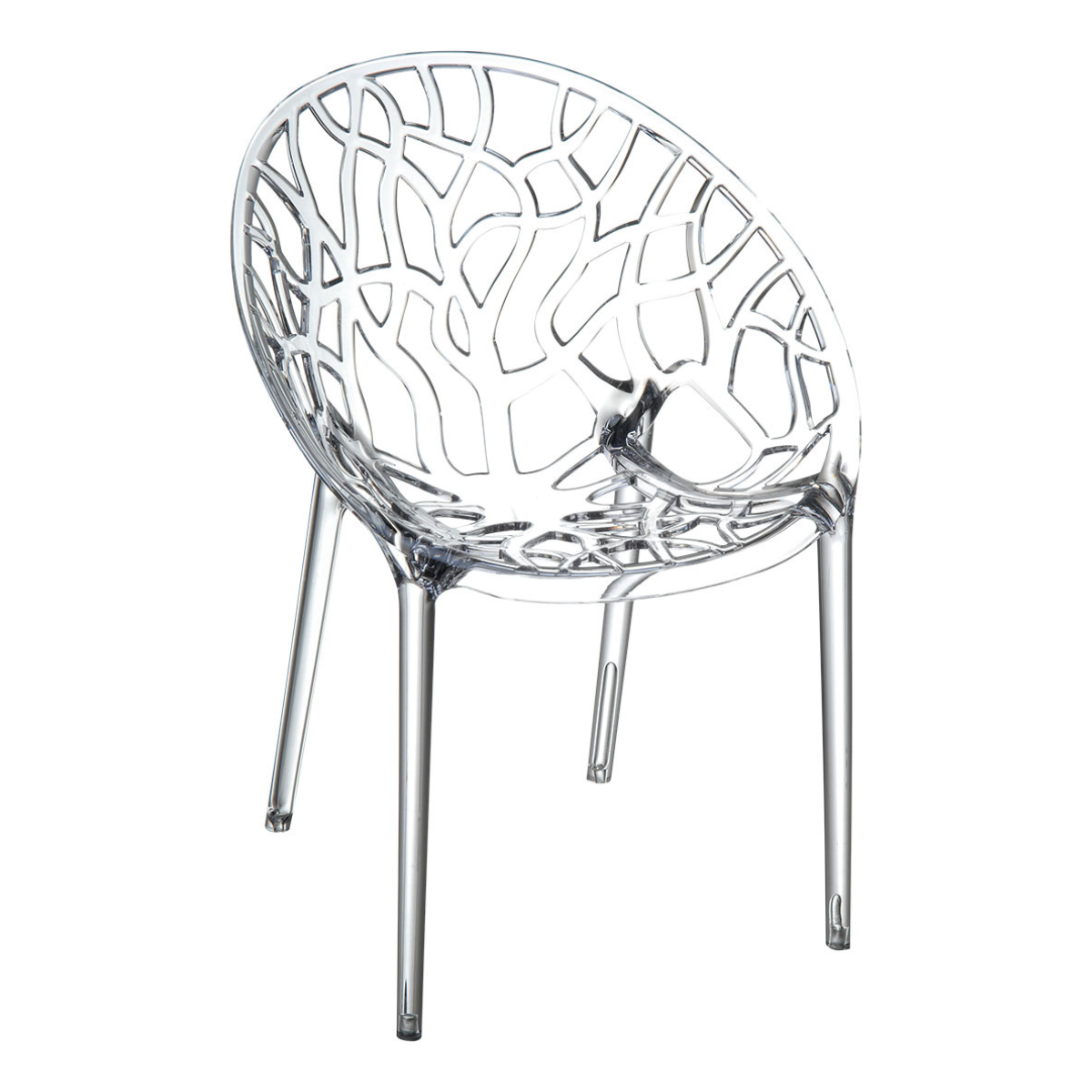 AT CRYSTAL ÁTLÁTSZÓ design Műanyag kültéri szék