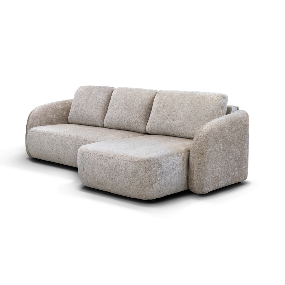 ET PORTER Szürke design Sarokgarnitúra