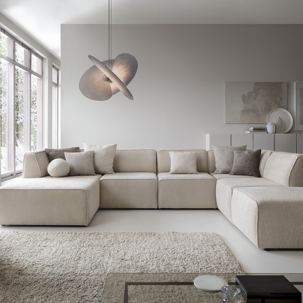 PZ REFRESH Bézs modern Sarokgarnitúra