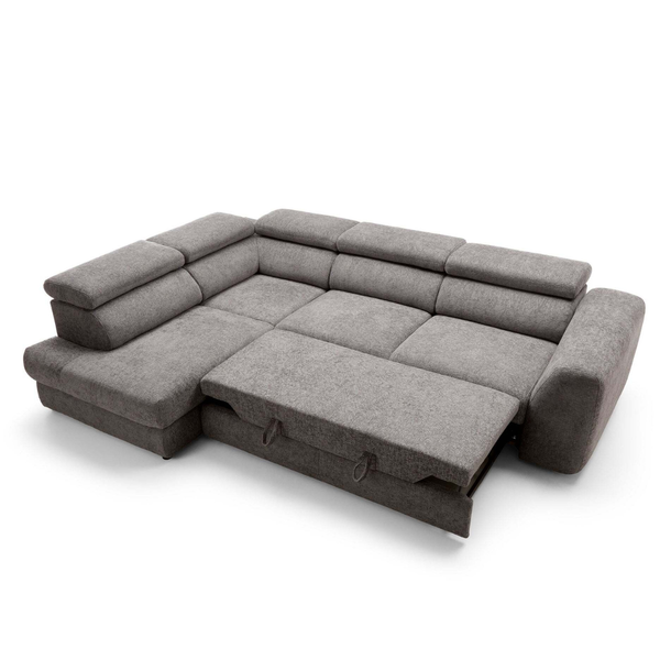 ET BENJAMIN Szürke design Sarokgarnitúra