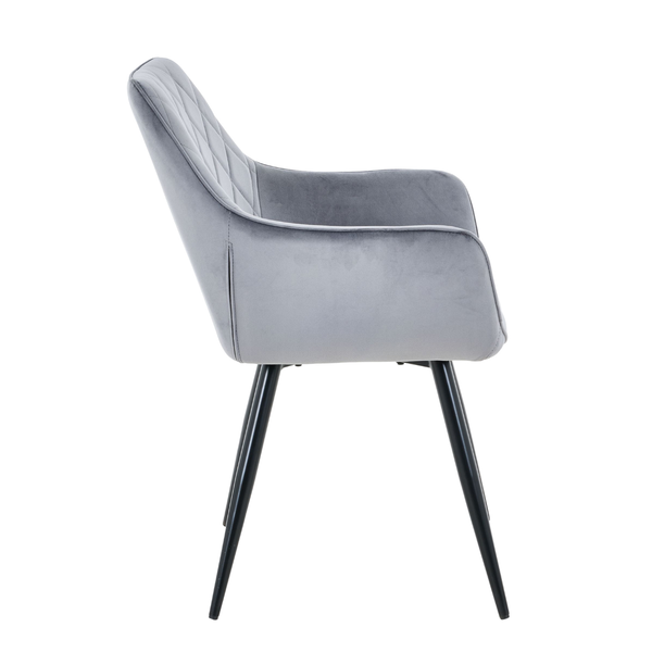 DL NELIA   Szürke design Kárpitos beltéri szék