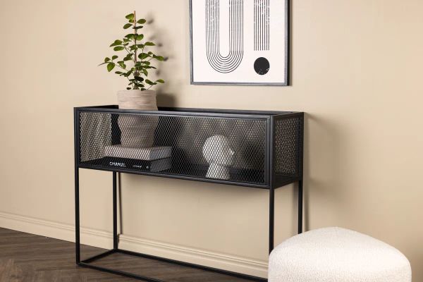 VD NETZ BLACK FLOWER  Fekete design Virágtartó és kaspó