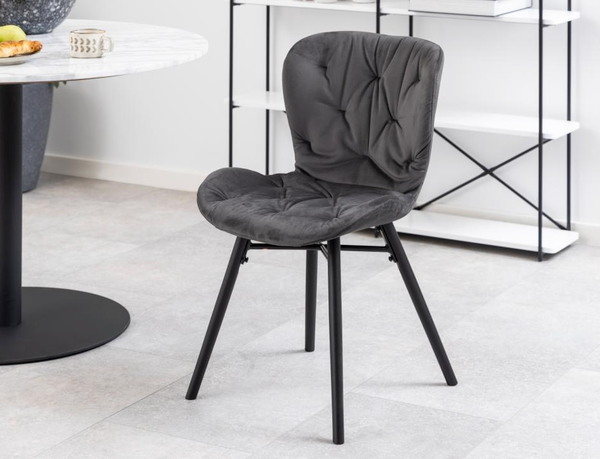 TC MADELINE 28 Szürke design Kárpitos beltéri szék