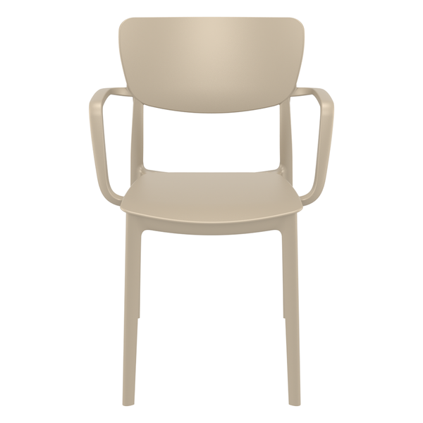 ST LISA Bézs design Műanyag kültéri szék