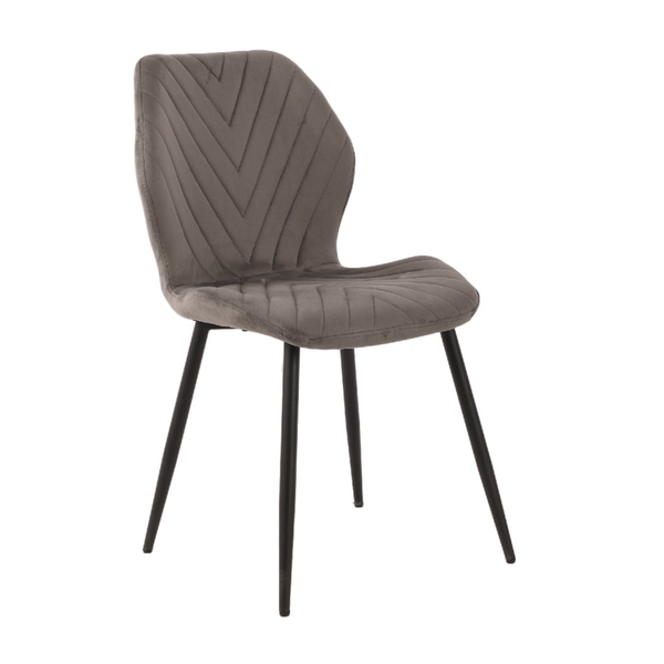 ET JULIE Szürke design Kárpitos beltéri szék