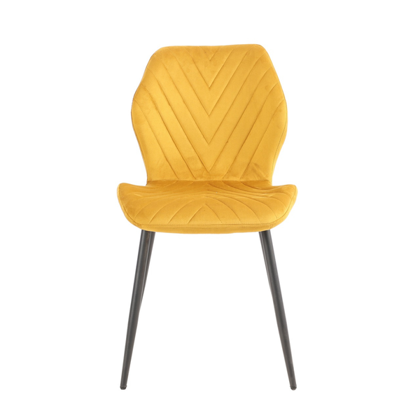 ET JULIE Sárga design Kárpitos beltéri szék