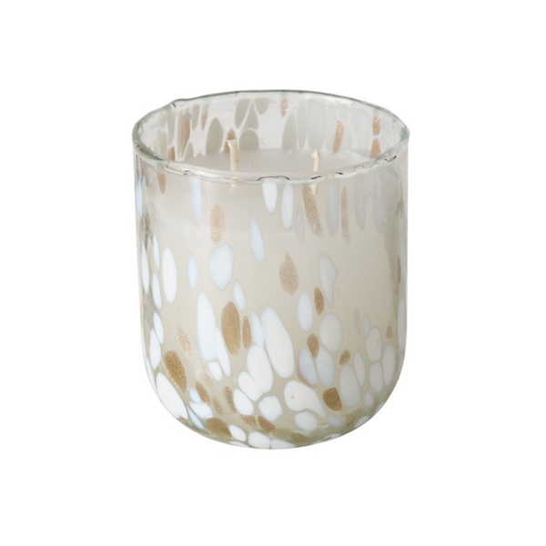 B DOROTY CANDLE POT Fehér, Arany elegáns Asztali dekoráció