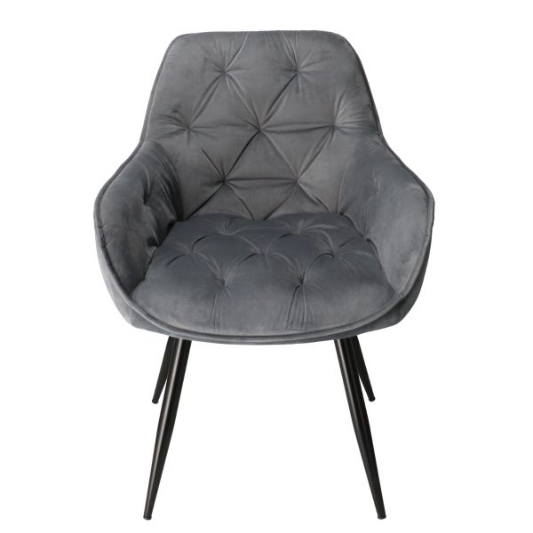 DL CHERRY BLUVEL 14 Szürke design, elegáns Kárpitos beltéri szék