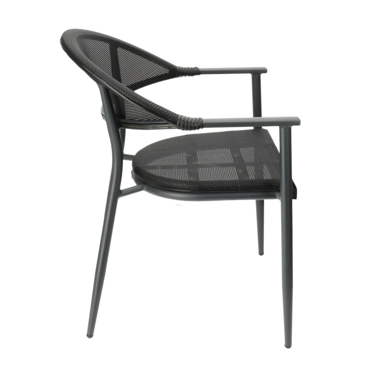 DL CALMA Szürke klasszikus Tessil betétes kültéri szék