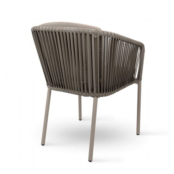 DL PANDA Barna elegáns Polirattan kültéri szék