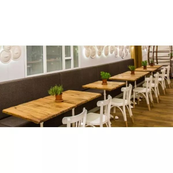 KOH ANTIQUE OAK 80x60 Barna vintage Tömörfa beltéri asztallap