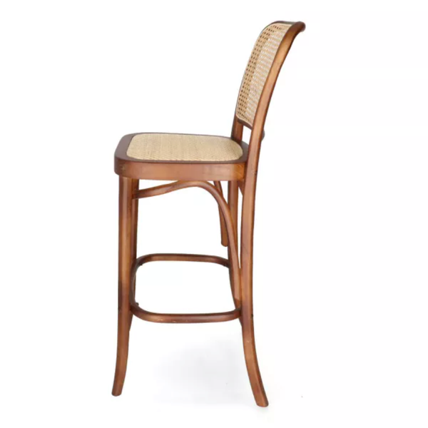 DL MACCHIATO WALNUT BS Barna vintage Fa beltéri bárszék