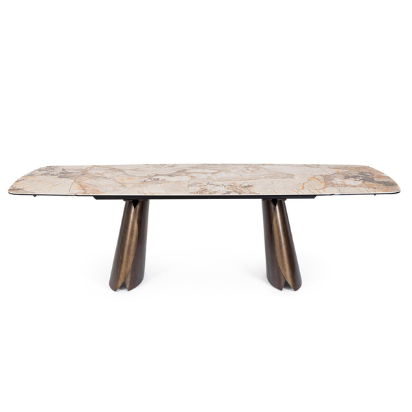 BT CENILLE  Bronz elegáns Beltéri komplett asztal