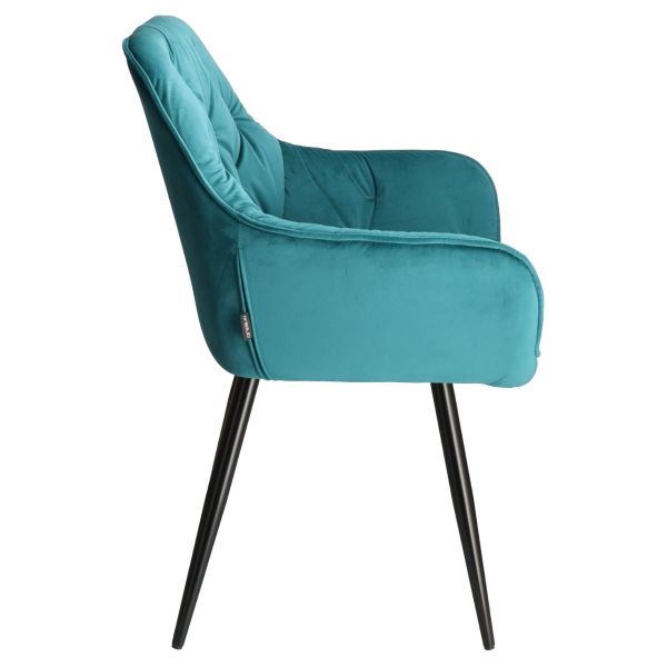 DL CHERRY BLUVEL 85 Türkiz design, elegáns Kárpitos beltéri szék