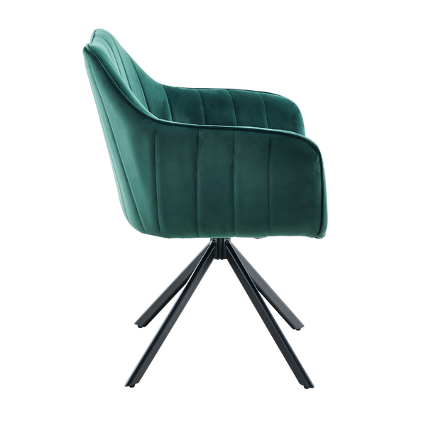 DL ZALIA  Zöld design Kárpitos beltéri szék