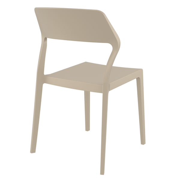 ST SNOW Taupe design Műanyag kültéri szék