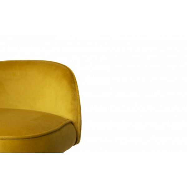 BD MINNIE Sárga elegáns Kárpitos beltéri bárszék