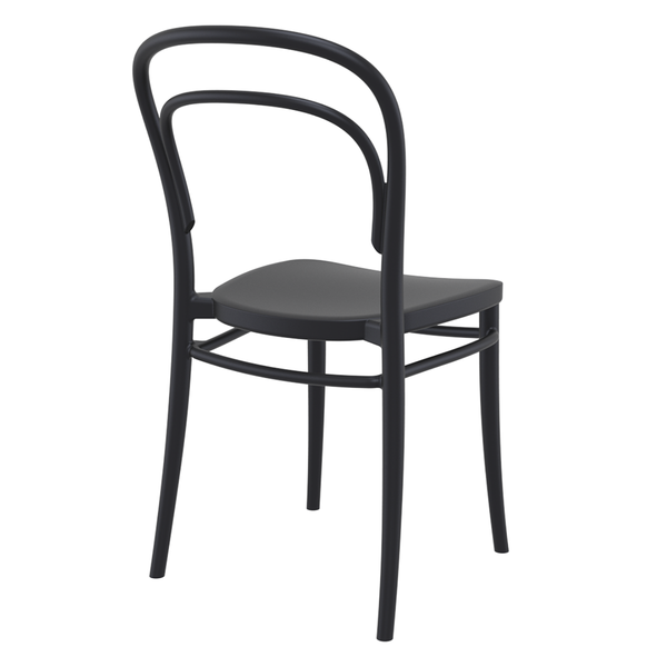 ST MARIE Fekete design Műanyag kültéri szék