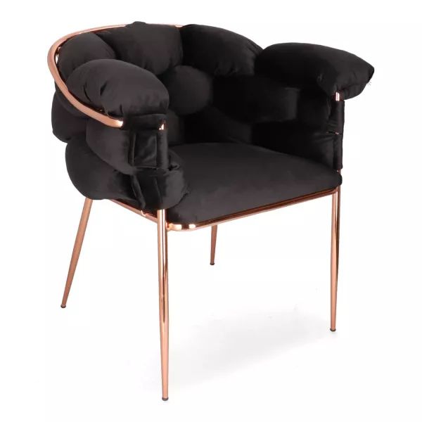 SNVIOLABLACK SN VIOLA utolsó 3db  Fekete, Arany design Kárpitos beltéri szék