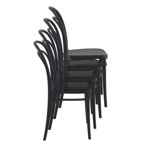 ST MARIE Fekete design Műanyag kültéri szék