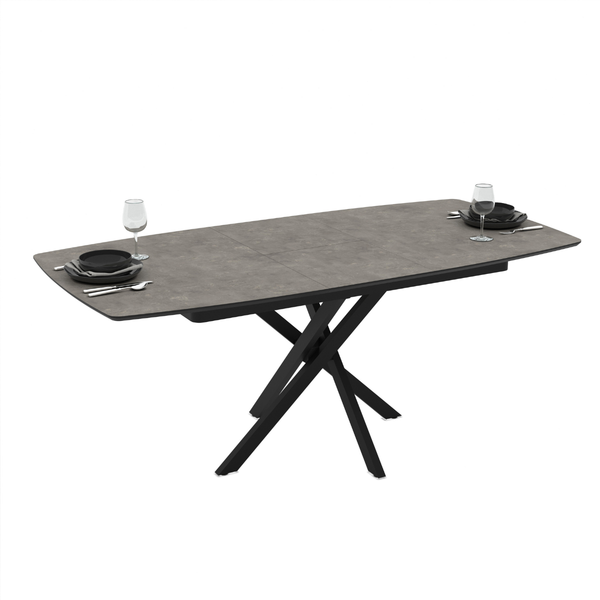 ET FELICIA Szürke design Beltéri komplett asztal