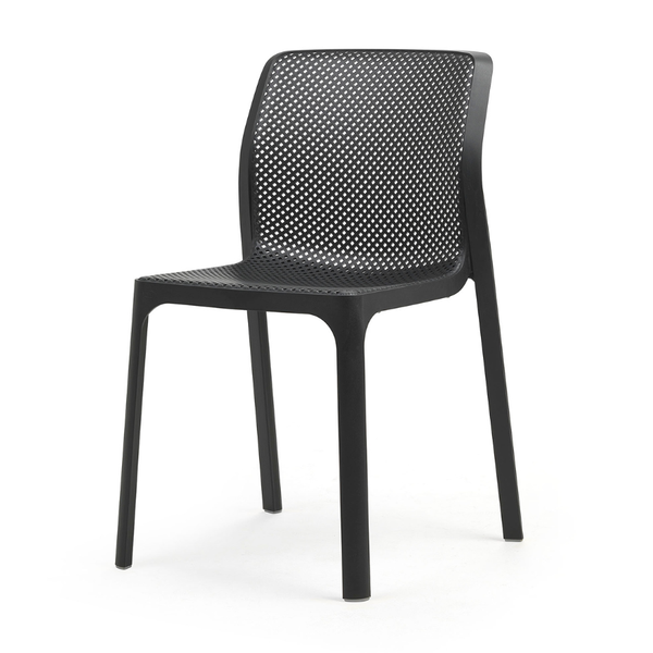 NARDI BIT Antracit minimalista Műanyag kültéri szék