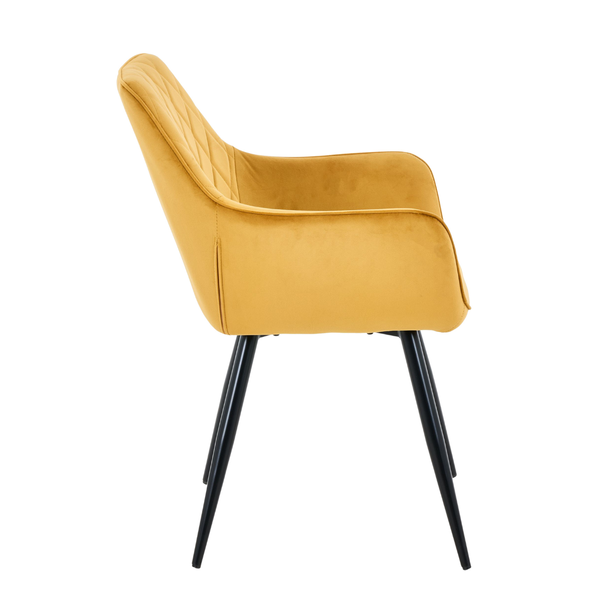 DL NELIA   Sárga design Kárpitos beltéri szék