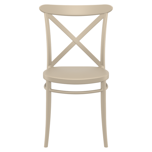 ST CROSY Taupe design Plastic outdoor chair