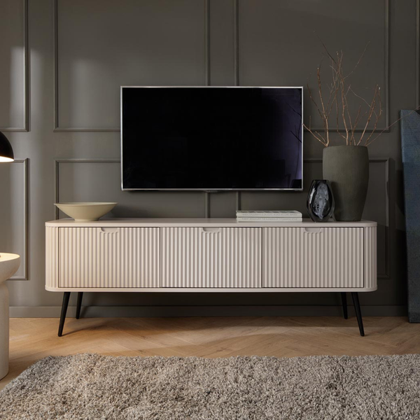 IT ZOVEN Bézs design TV Szekrény
