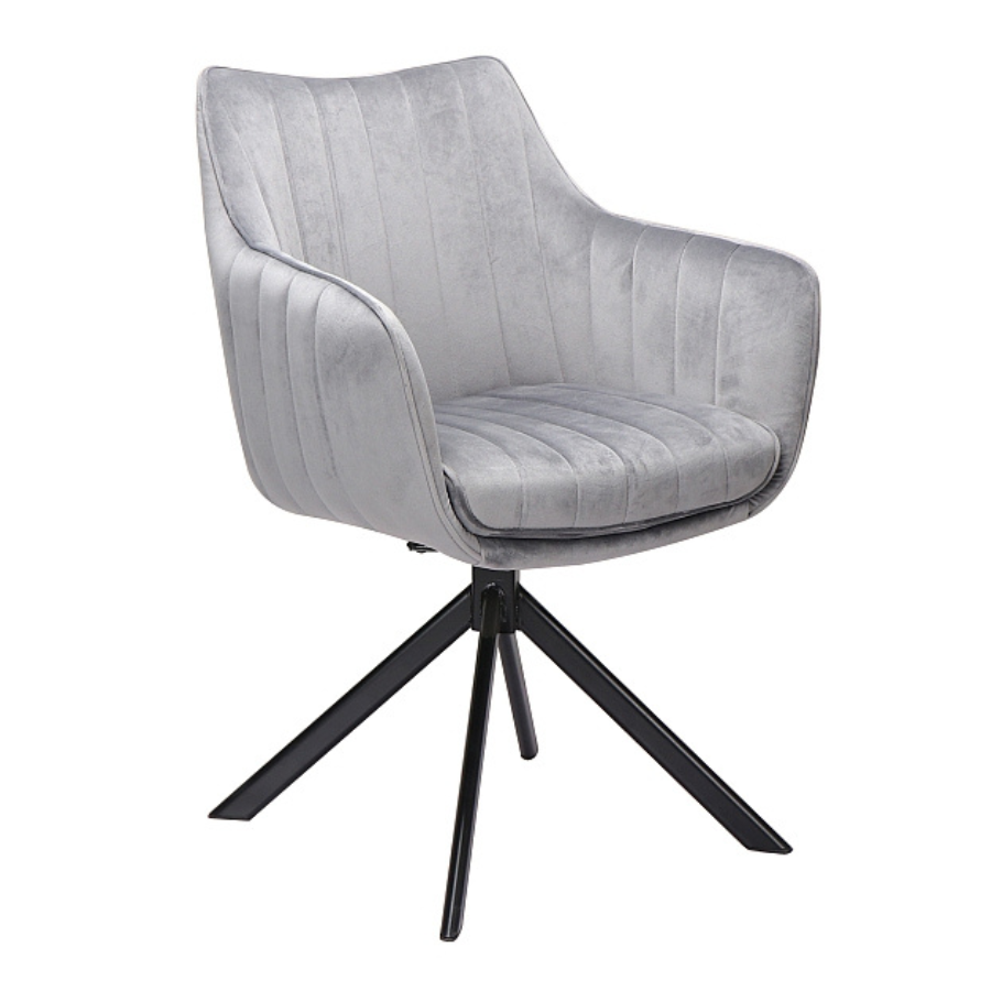 DL ZALIA Szürke elegáns Kárpitos beltéri szék