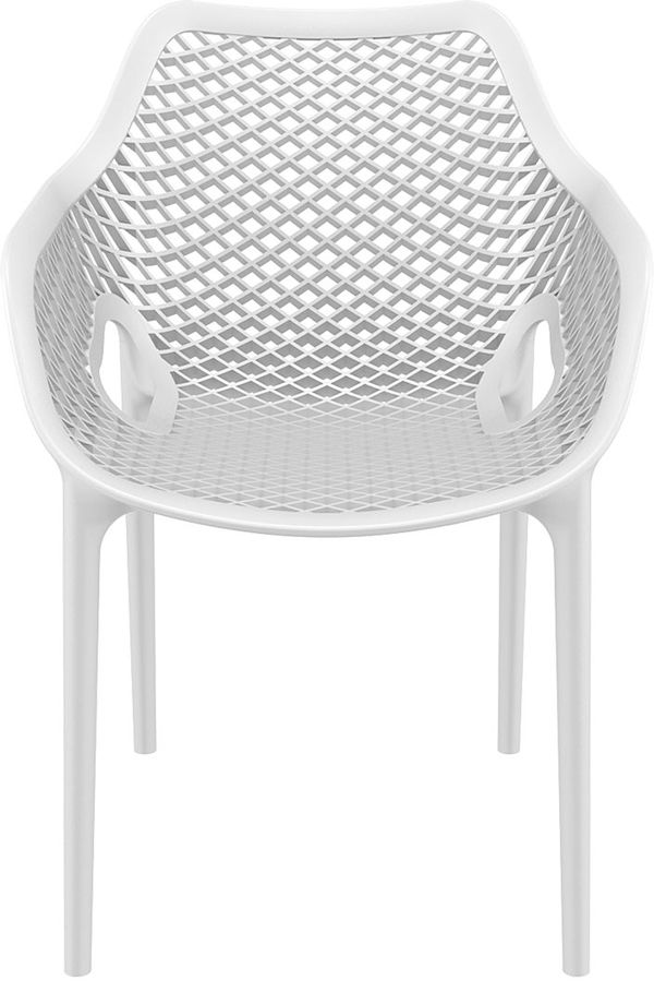 ST NET Fehér modern Műanyag kültéri szék
