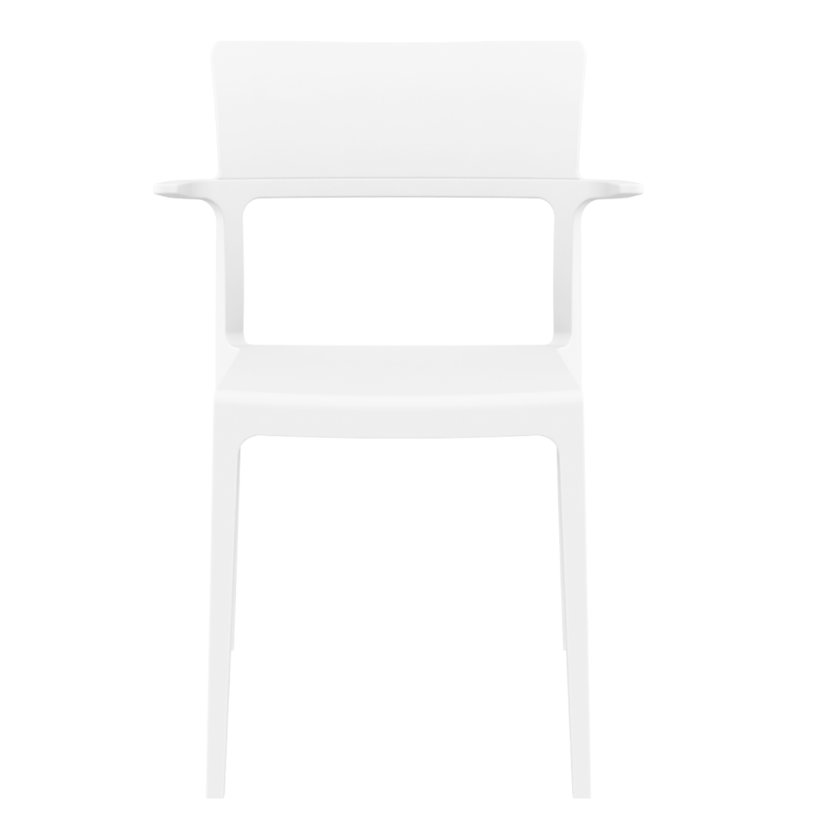 ST PLUS Fehér design Műanyag kültéri szék