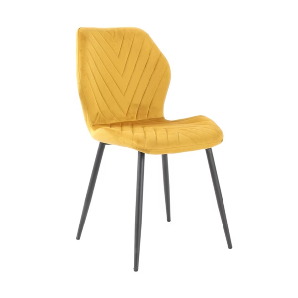 ET JULIE / SI ANGELO Fekete, Sárga modern Beltéri étkezőgarnitúra