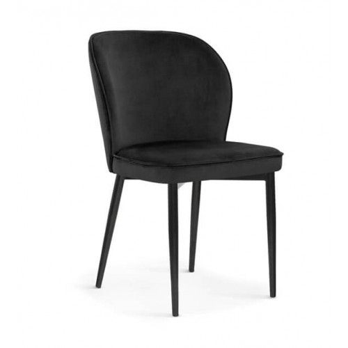 AT TIARA utolsó 1db Fekete elegáns Kárpitos beltéri szék