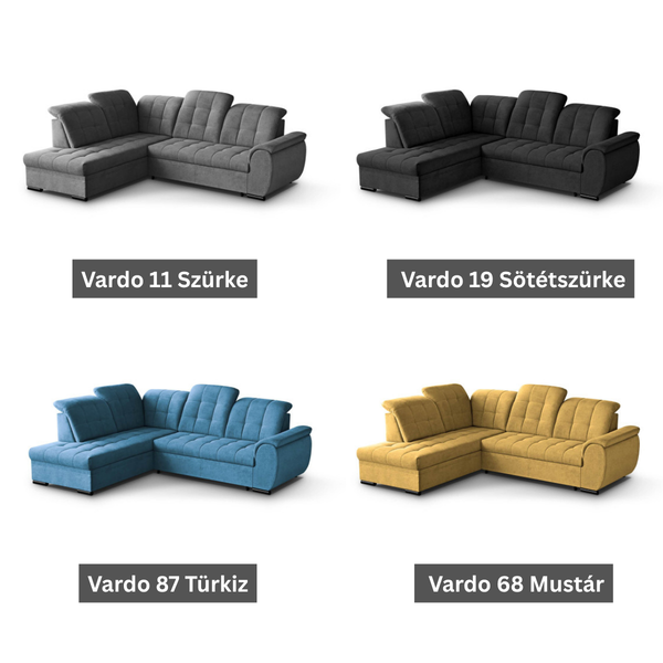 ET BALIORA Több színben design Sarokgarnitúra