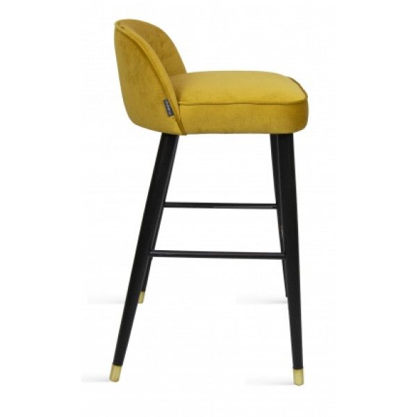 BD MINNIE Sárga elegáns Kárpitos beltéri bárszék