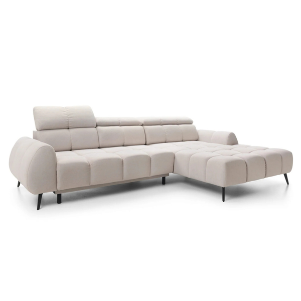 ET LUMIRA Bézs design Sarokgarnitúra