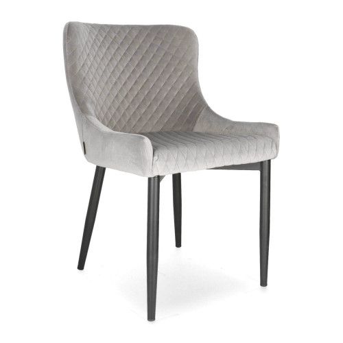 DL CRYSTAL Szürke elegáns Kárpitos beltéri szék