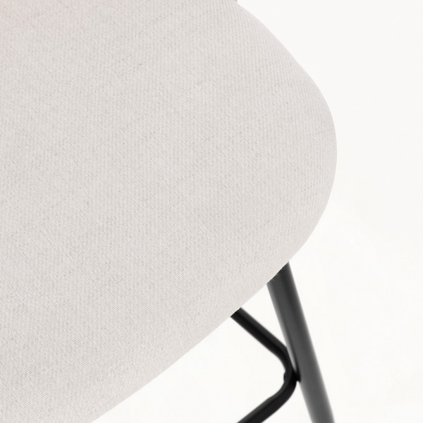 BT MINA Fehér design Kárpitos beltéri bárszék