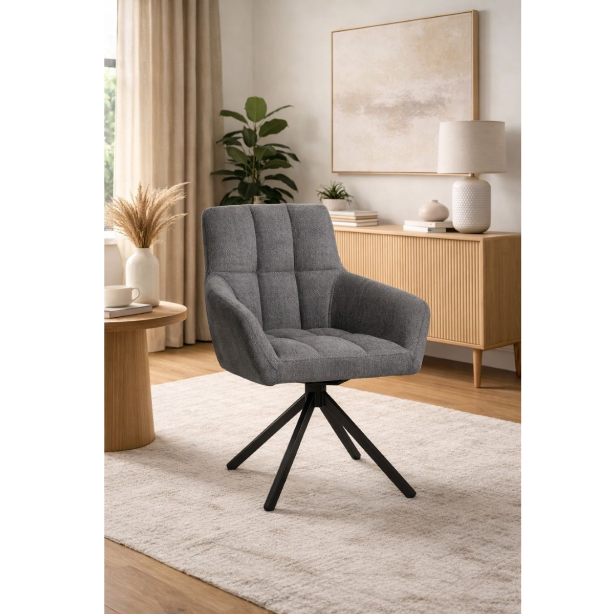 ET ADAM Szürke design Kárpitos beltéri szék