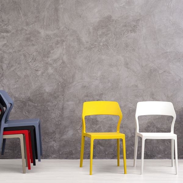 ST SNOW Fehér design Műanyag kültéri szék