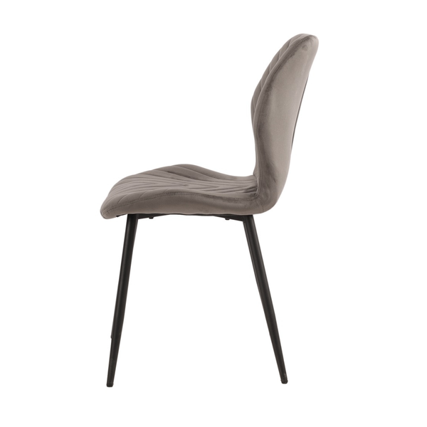 ET JULIE Szürke design Kárpitos beltéri szék