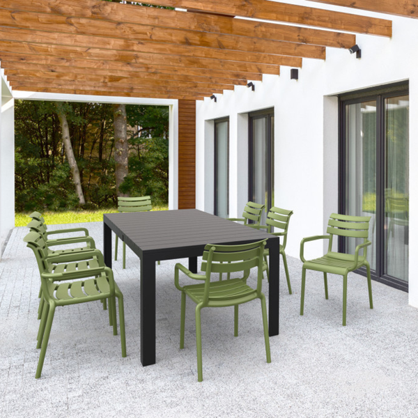 ST PARIS  Zöld design Műanyag kültéri szék