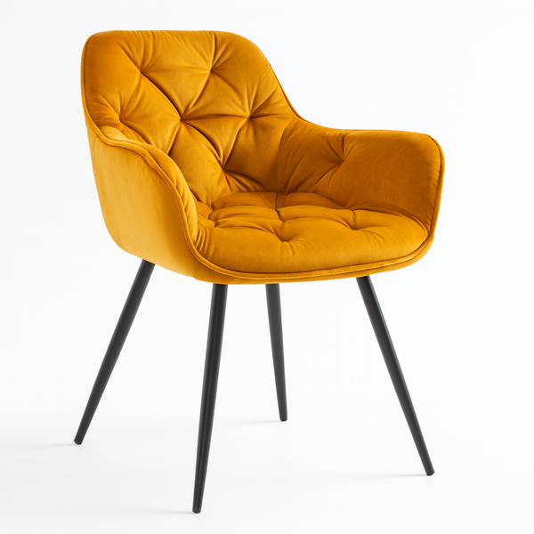 SI CHERRY Yellow design Upholstered indoor chair