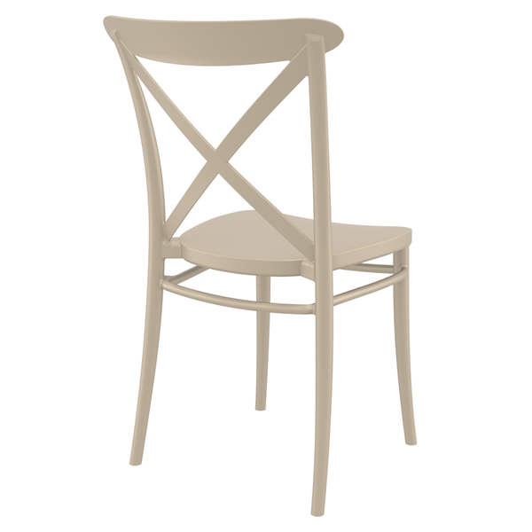 ST CROSY Taupe design Plastic outdoor chair