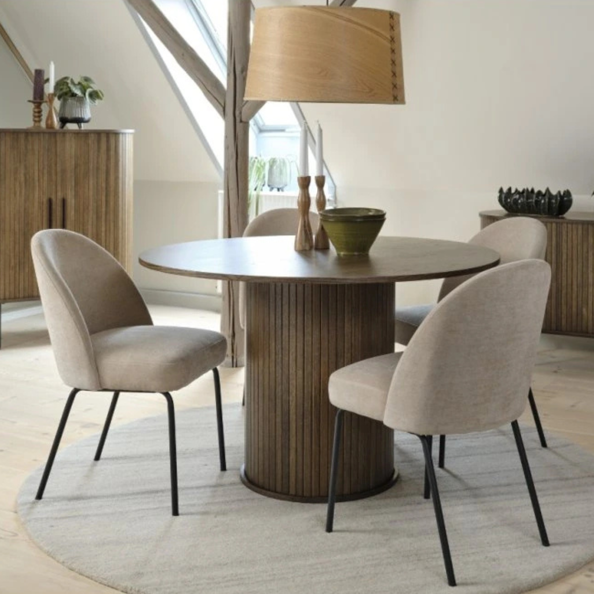 UQ PRESTON Bézs design, elegáns Kárpitos beltéri szék