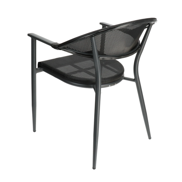 DL CALMA Szürke klasszikus Tessil betétes kültéri szék