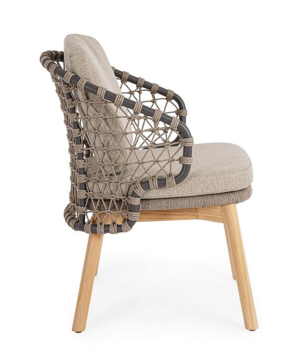 BT LARIA Bézs design Műrattan szék