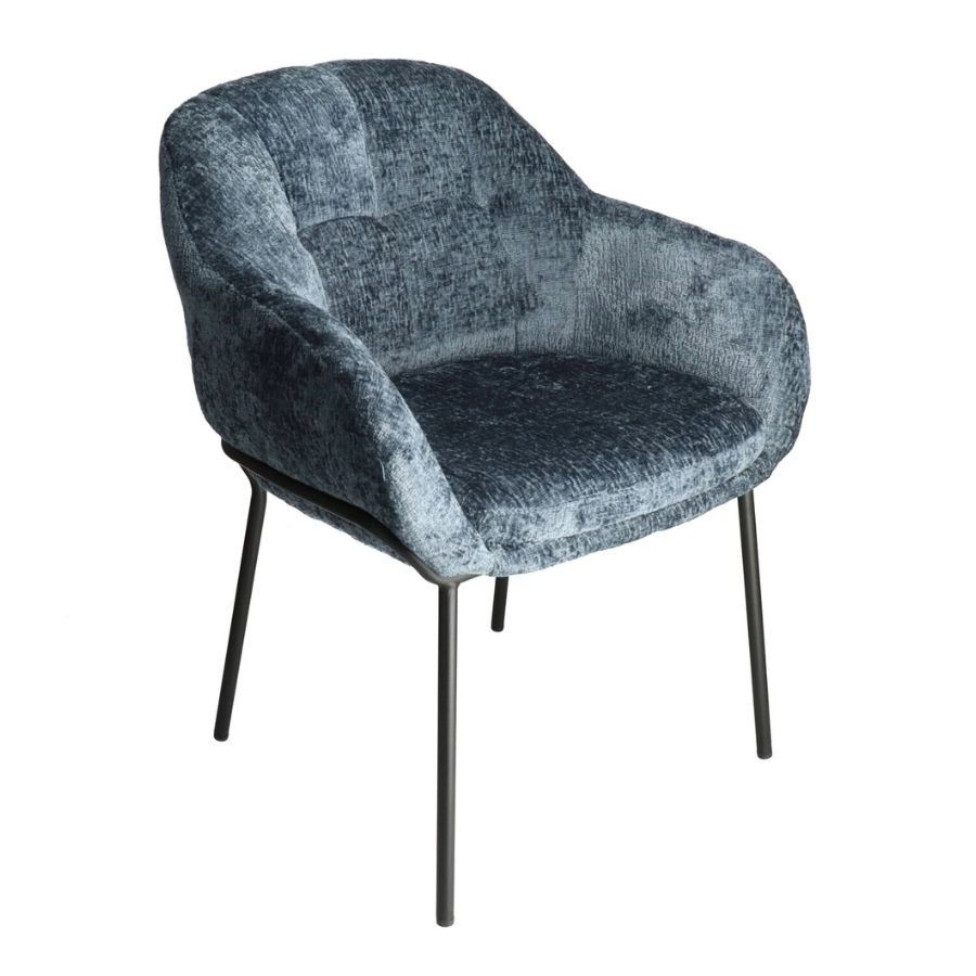 DL LUNDA Kék modern Kárpitos beltéri szék